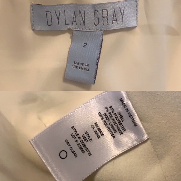 NWOT Dylan Gray open front cream cardigan sz 2 - Picture 8 of 8